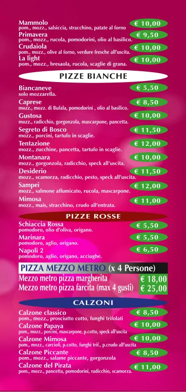 Menu_Pizzeria D'Asporto La Papaya Di Vignali James_Migliarino_immagine_3