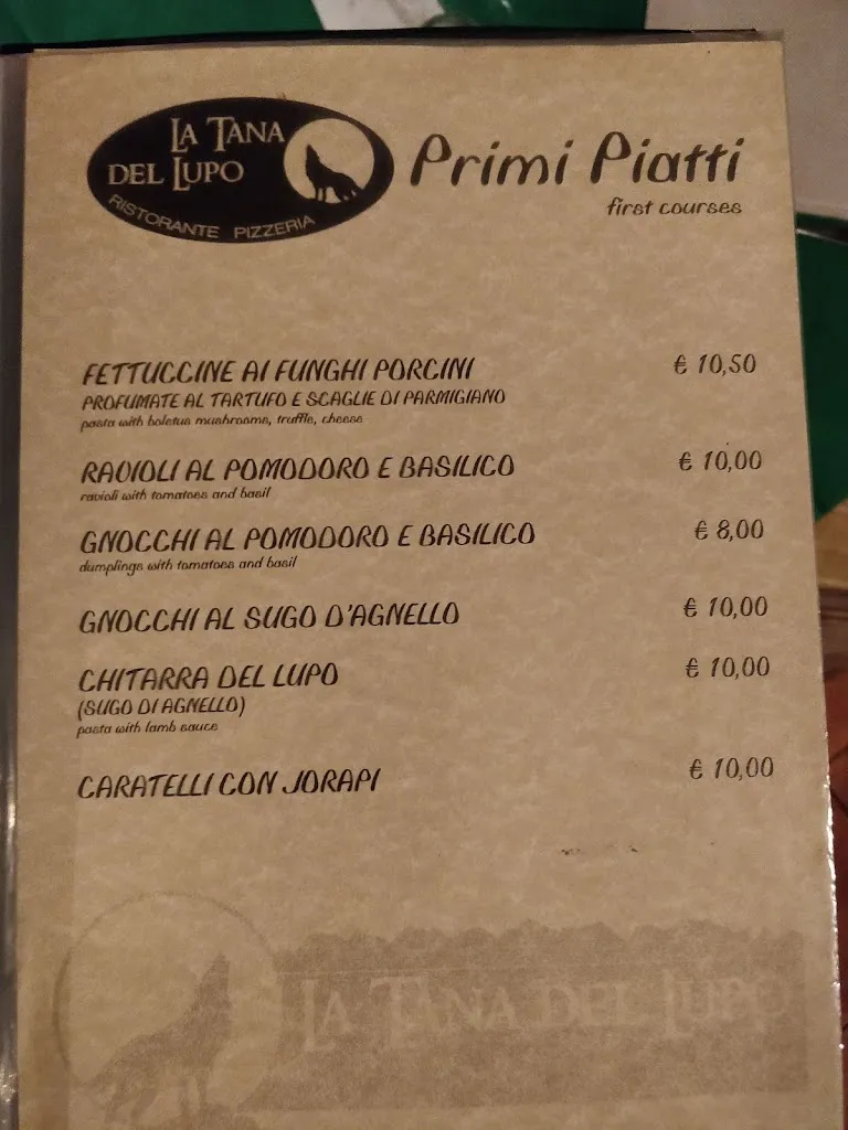 Menu_La Tana Del Lupo Ristorante Pizzeria_Pescasseroli_immagine_3