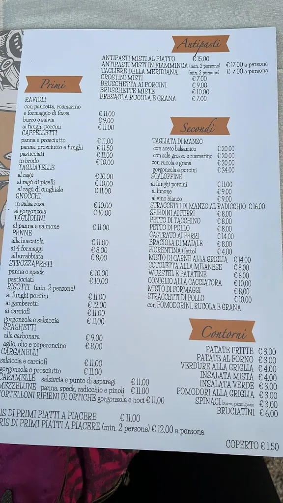Menu_La Meridiana_Meldola_image_1