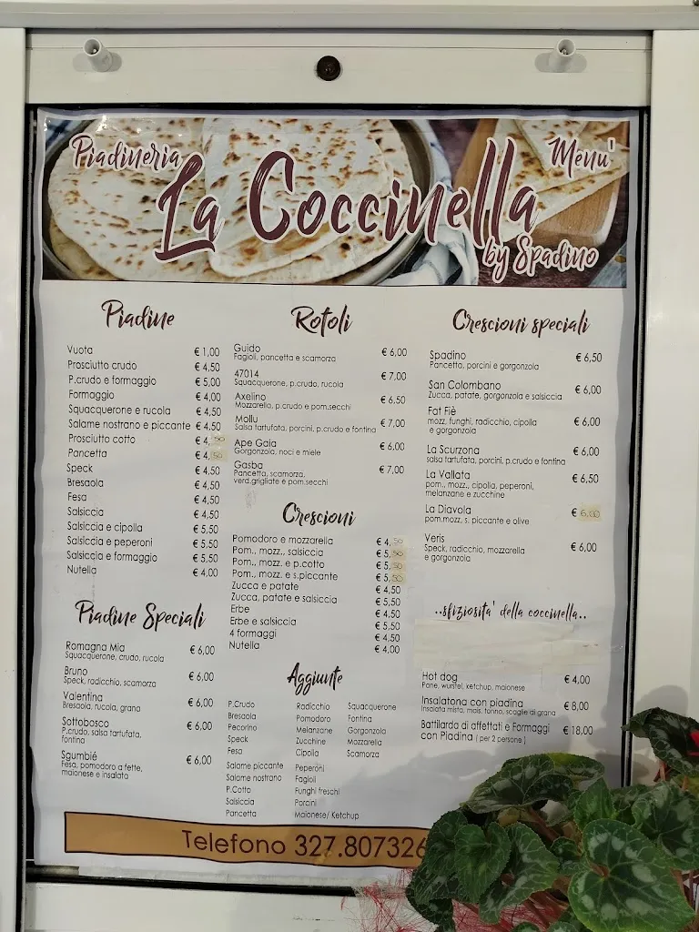 Menu_Piadineria La Coccinella_Meldola_immagine_1