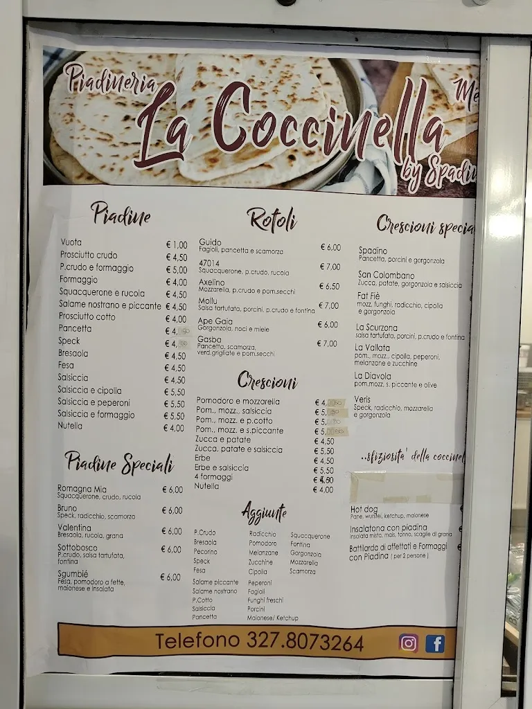Menu_Piadineria La Coccinella_Meldola_immagine_2