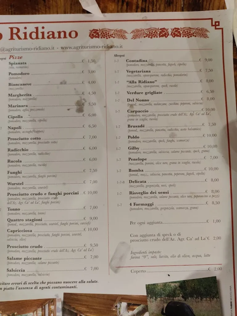 Menu_Azienda Agricola ed Agrituristica Ridiano_Modigliana_image_1