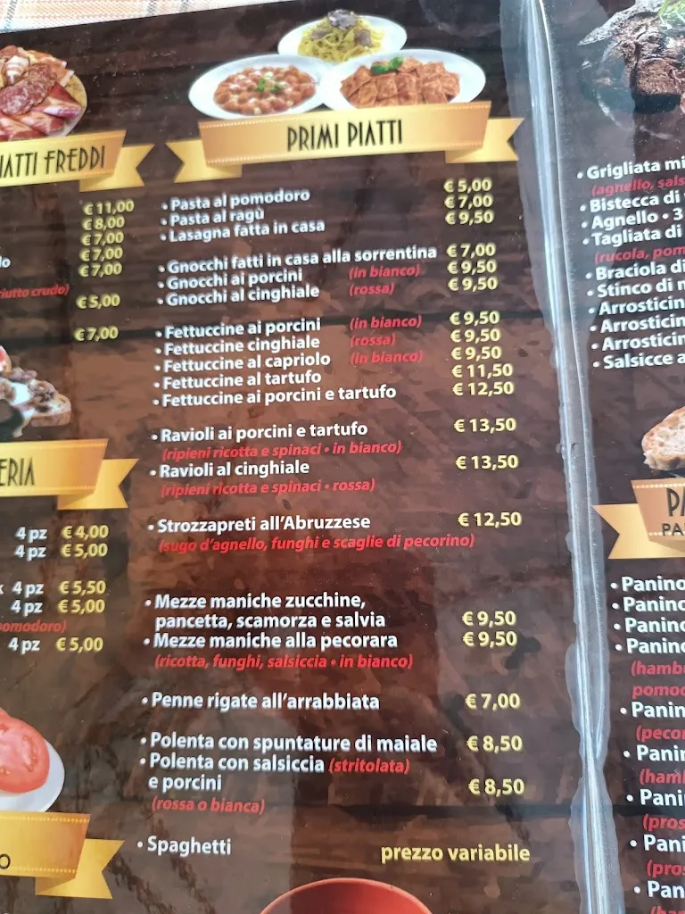 Menu_Trattoria Paninoteca da Armando_Pescasseroli_image_3