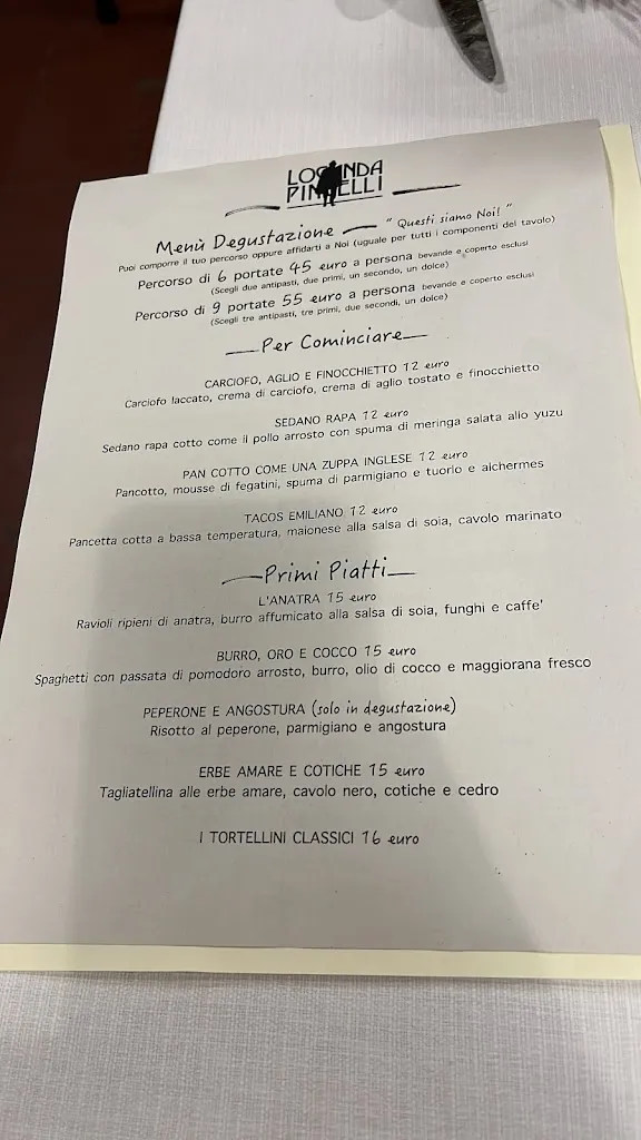 Menü_Locanda Pincelli_Molinella_Bild_1