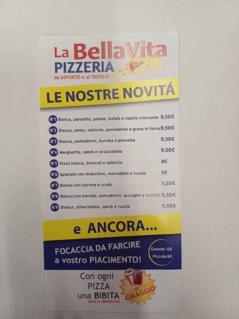 Menu_Pizzeria La Bella Vita_Molinella_image_2