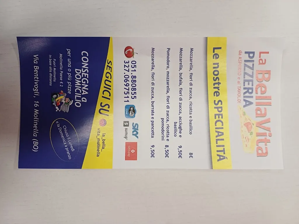 Menu_Pizzeria La Bella Vita_Molinella_image_4