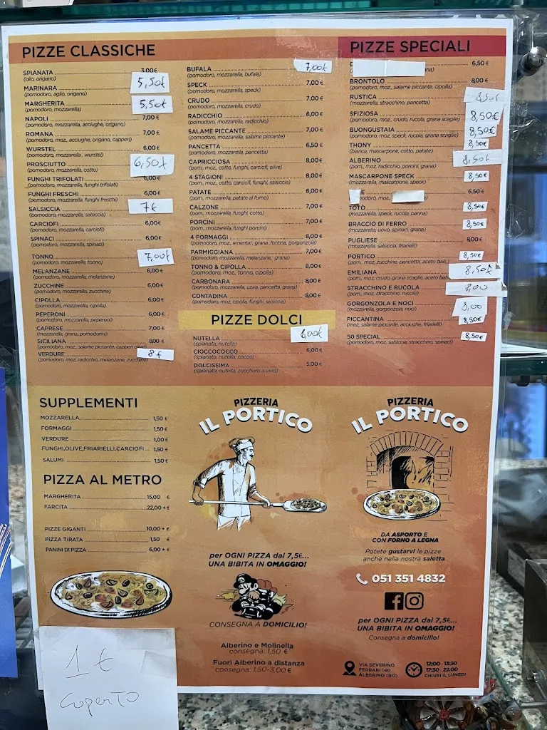 Menu_Pizzeria Il Portico_Molinella_image_1