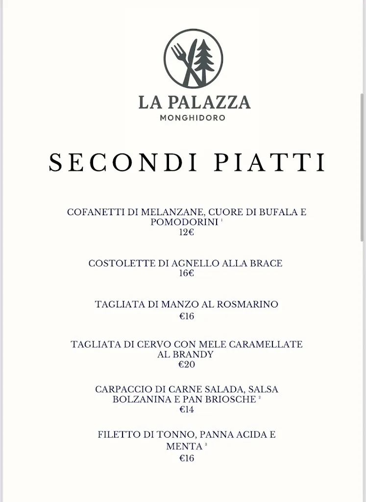 Menu_LA PALAZZA - RISTORANTE, BAR - NUOVA GESTIONE_Monghidoro_immagine_2