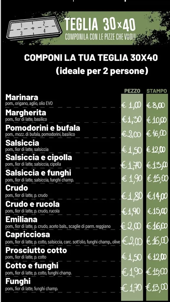Menu_Pizzeria al taglio 