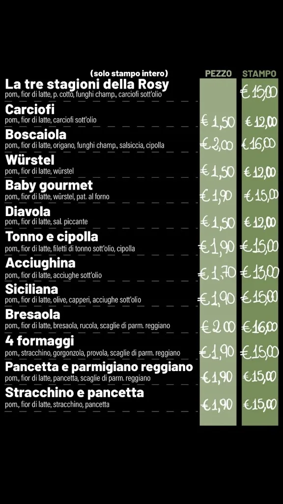 Menu_Pizzeria al taglio 