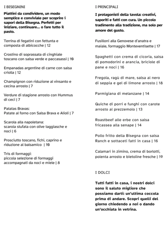 Menu_La Bisegna Ristorante_Bisegna_immagine_1