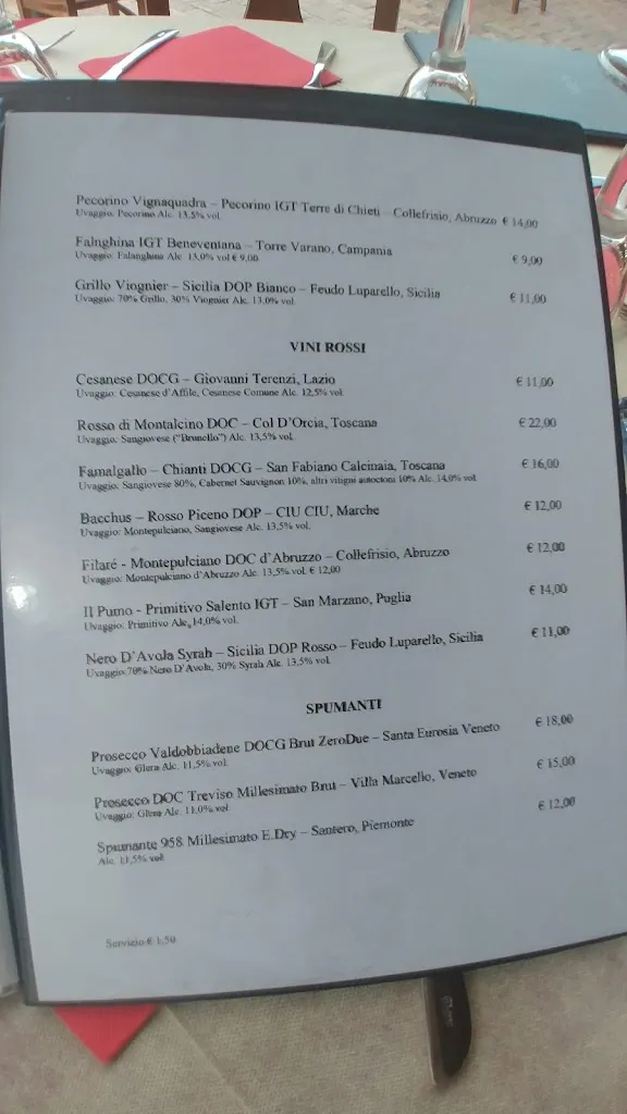 Menu_Pizzeria La Meridiana_Monte San Giovanni_image_1