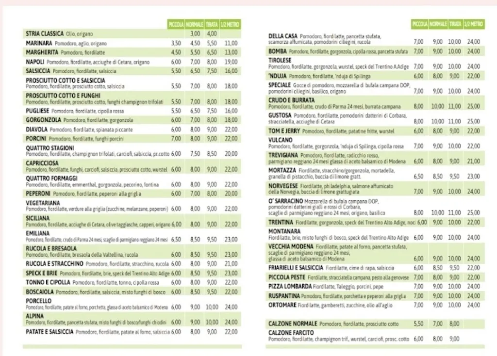 Menu_Pizzeria Da Franco_Montechiarugolo_image_1
