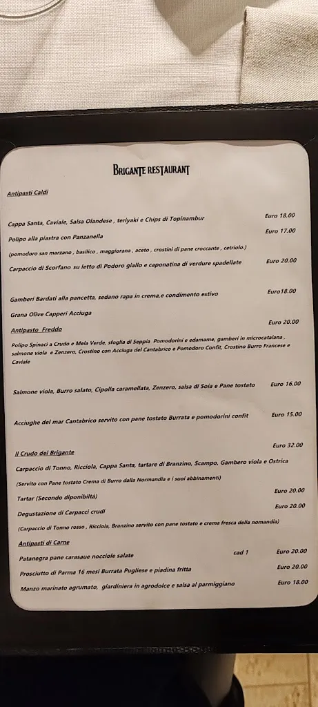 Menu_Brigante Restaurant_Misano Adriatico_immagine_2