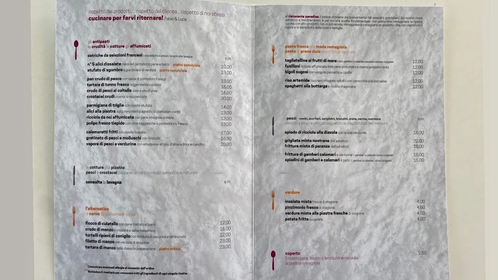 Menu_Bar Ristorante Paradise_Misano Adriatico_image_1