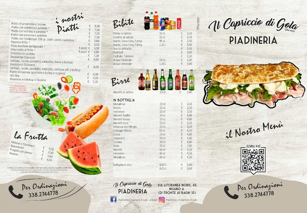 Menü_Il Capriccio Di Gola 