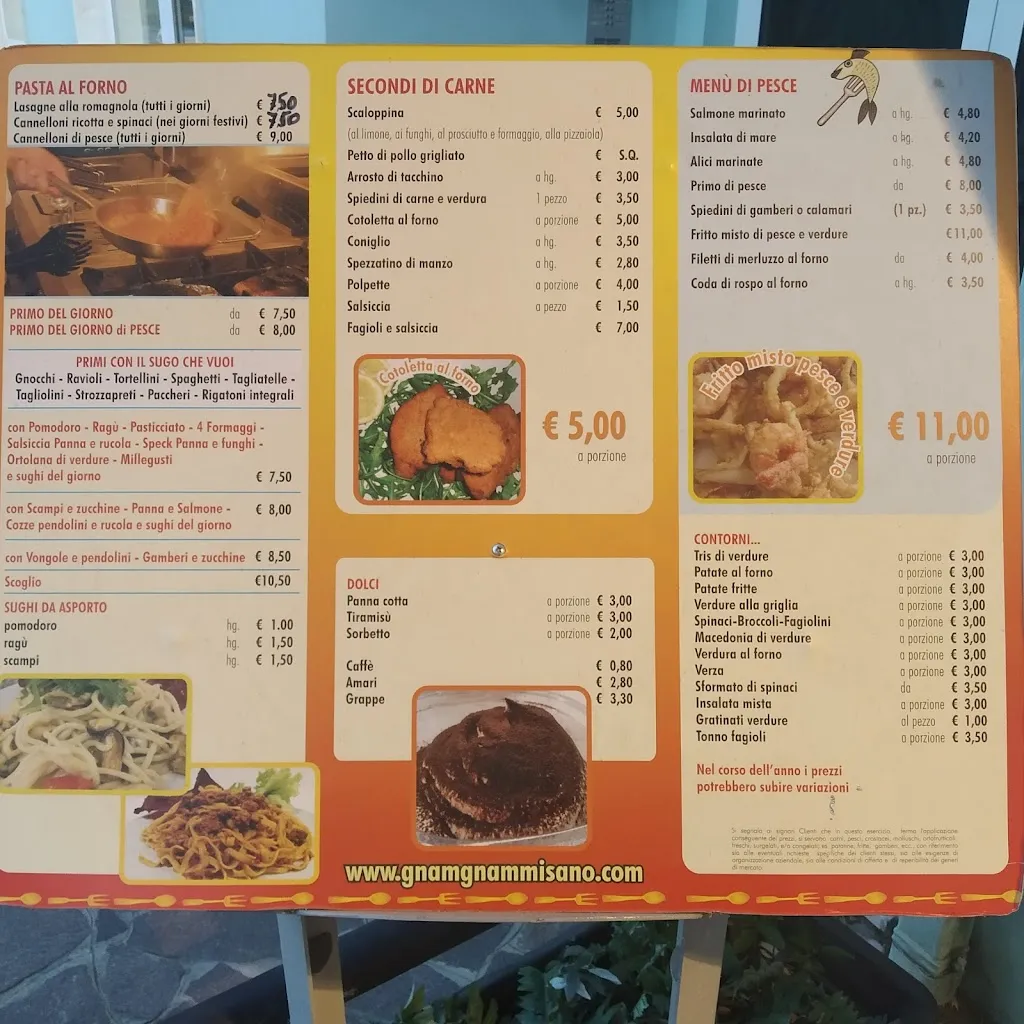 Menu_Gnam Gnam di Ravaglia Gianluca_Misano Adriatico_immagine_1