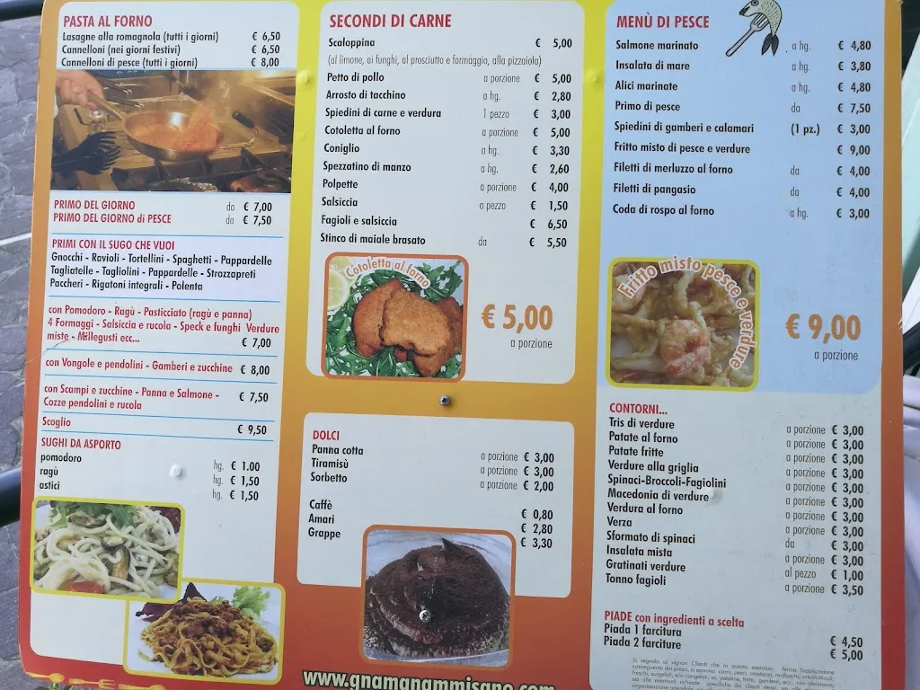 Menu_Gnam Gnam di Ravaglia Gianluca_Misano Adriatico_immagine_2