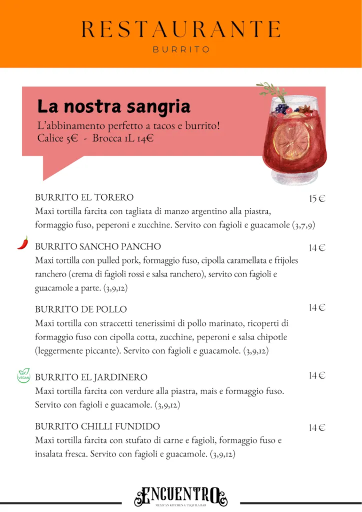 Menu_Encuentro Montecchio - Tex Mex & Cocktail Bar_Montecchio Emilia_image_1