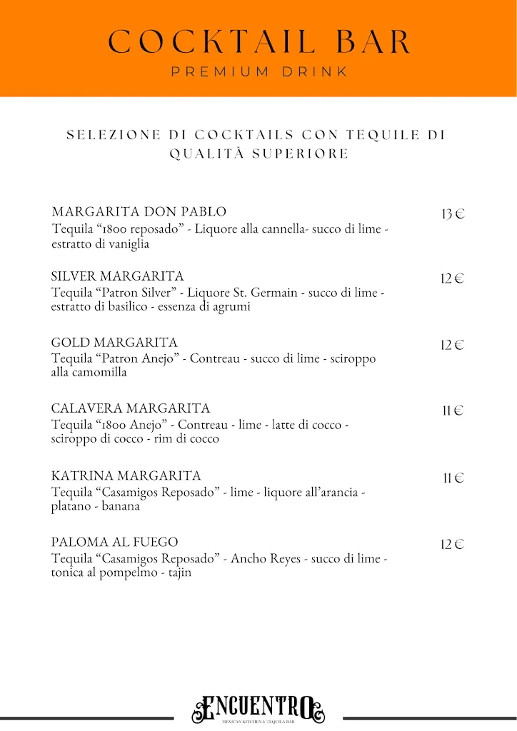 Menu_Encuentro Montecchio - Tex Mex & Cocktail Bar_Montecchio Emilia_image_3