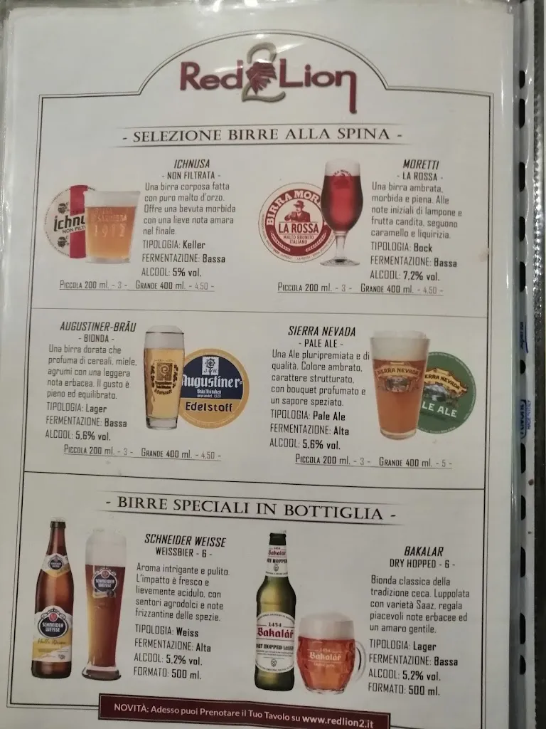 Menu_Red Lion 2_Montecchio Emilia_immagine_2