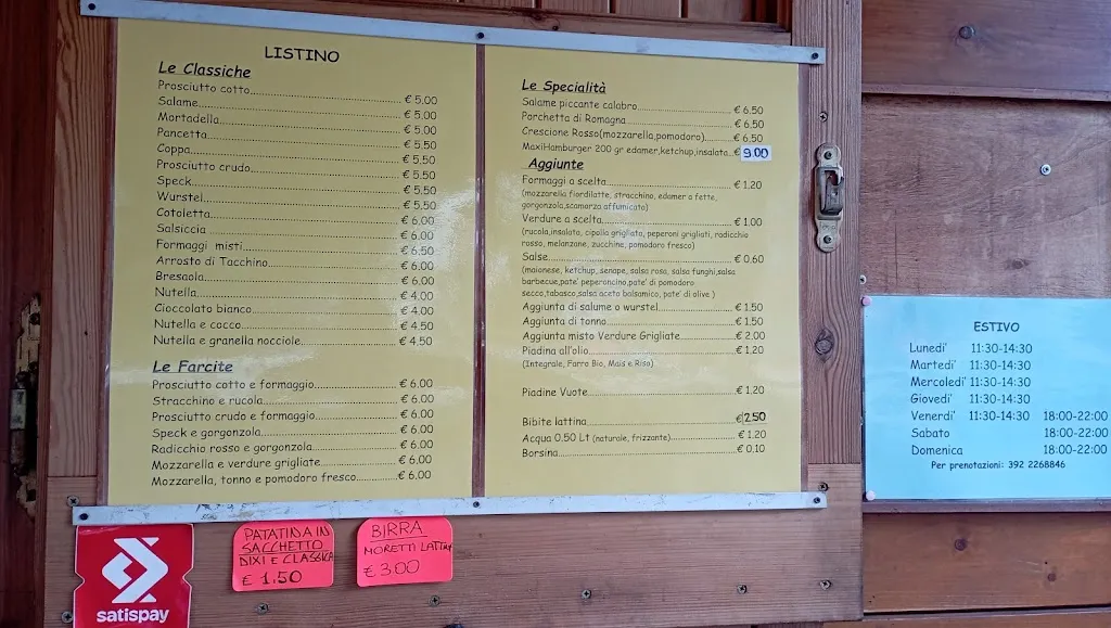 Menu_Piadineria La Stazione_Montecchio Emilia_image_1