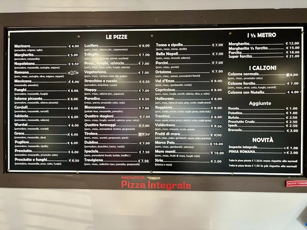 Menu_Pizzeria Val D'Enza_Montecchio Emilia_image_1