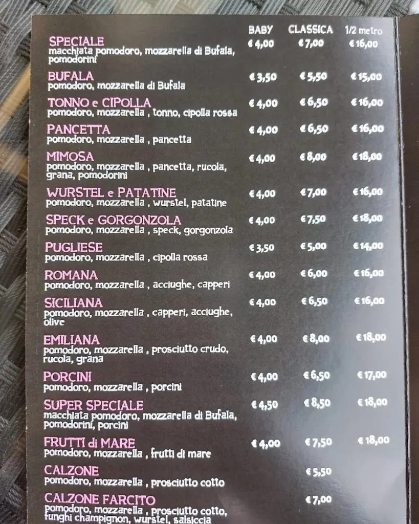 Menu_Pizzeria 24/D_Montecchio Emilia_immagine_2