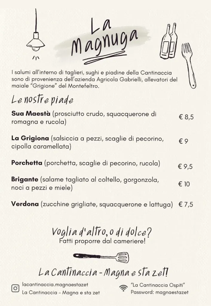 Menu_La Cantinaccia - Magna e sta zet | Bar e piccola cucina_Montescudo_image_3