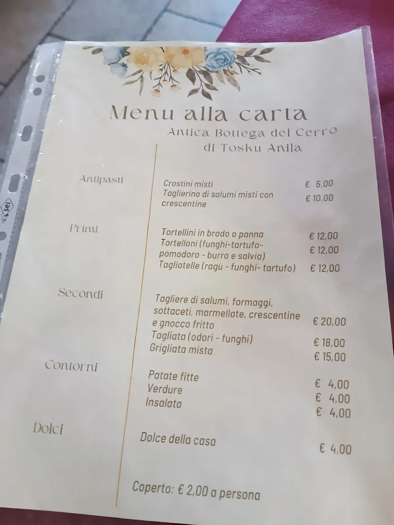 Menu_Antica Bottega Del Cerro_Montese_image_1