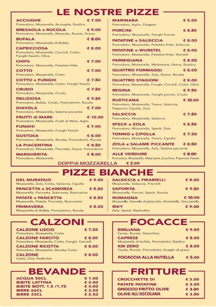 Menu_Pizzeria AL KM ZERO NIVIANO_Niviano_image_1