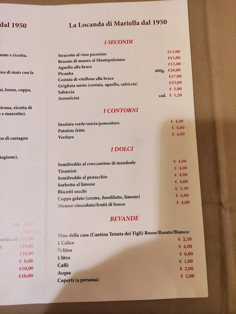 Menu_La Locanda di Mariella_Poggio Picenze_imagen_4