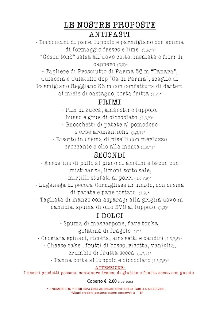 Menu_Pub Gourmet 19-28 Ristorante_Noceto_image_1