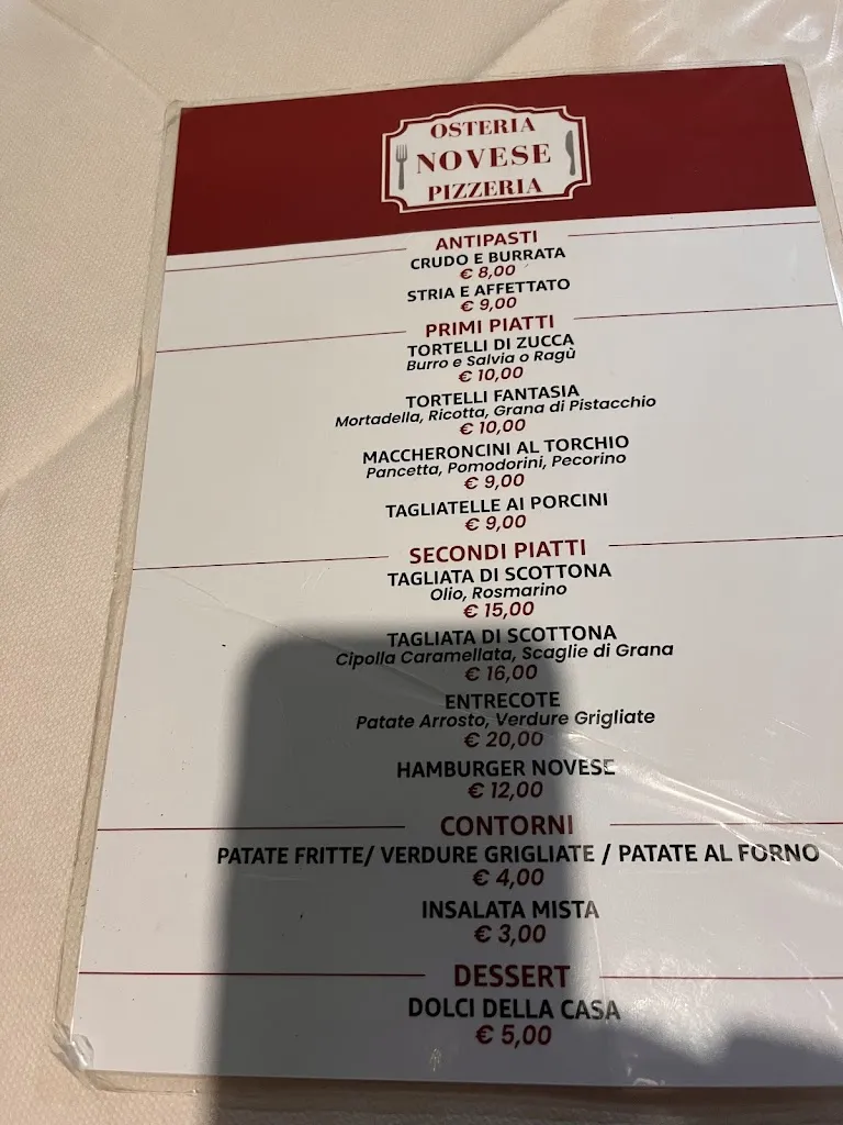Menu_OSTERIA PIZZERIA NOVESE_Novi di Modena_immagine_2