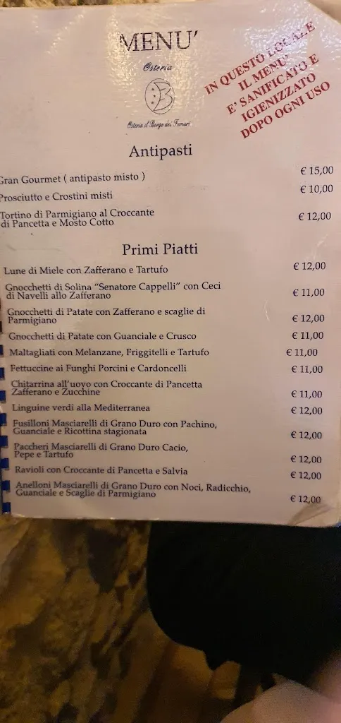 Menu_Osteria Il Borgo Dei Fumari_Prata d'Ansidonia_image_2