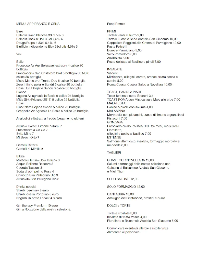 Menu_Bar Roma Novellara_Novellara_image_2