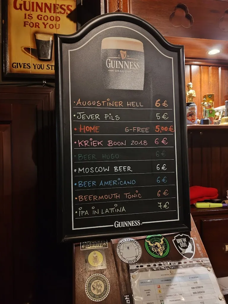 Menu_Sisten Irish Pub_Novellara_immagine_2