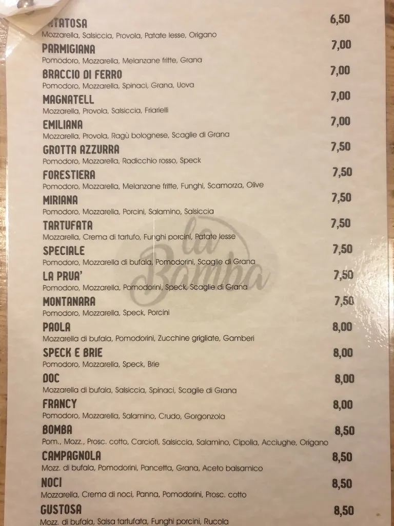 Menu_Ristorante Pizzeria La Bamba_Novellara_image_3