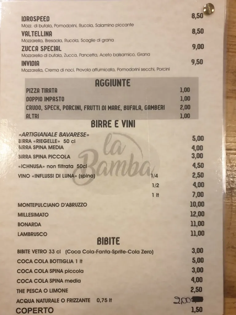 Menu_Ristorante Pizzeria La Bamba_Novellara_image_4