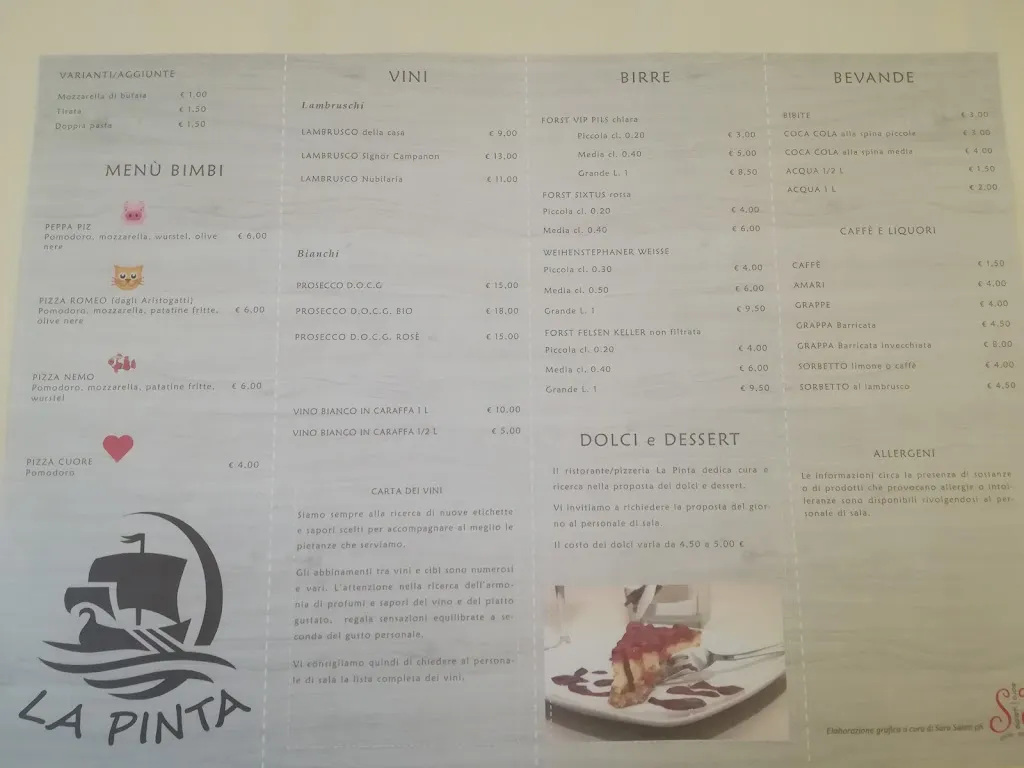 Menu_Ristorante Pizzeria La Pinta_Novellara_immagine_4