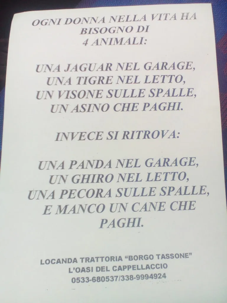 Menu_Locanda - Trattoria 