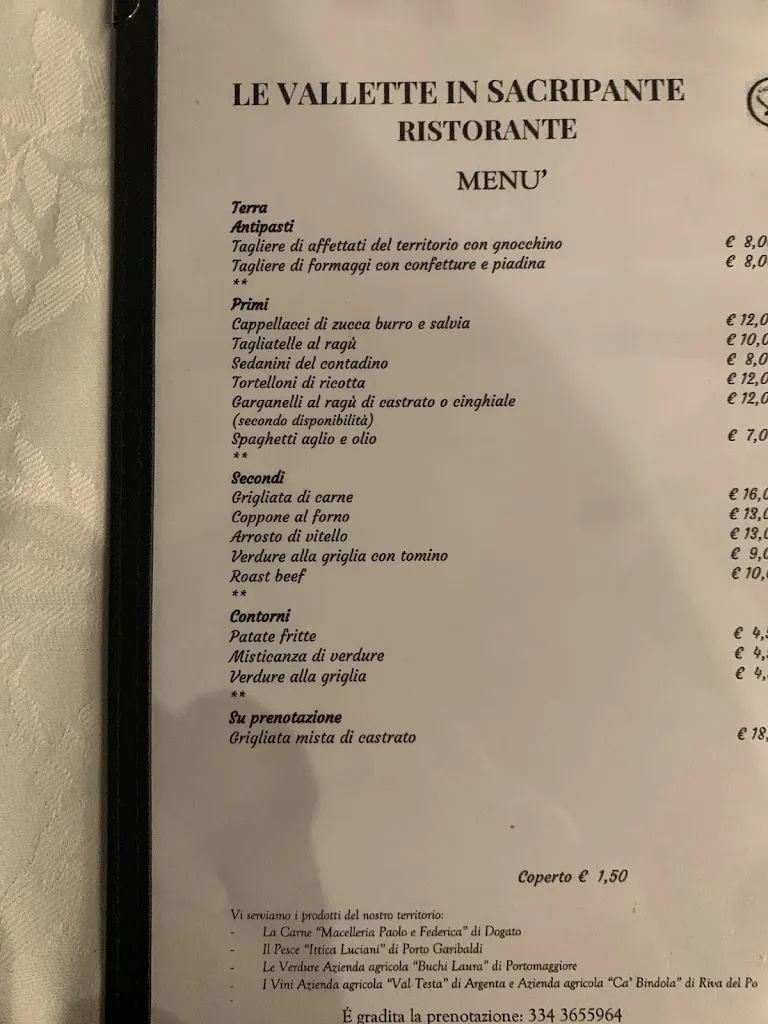 Menu_Le Vallette in Sacripante_Ostellato_imagen_1