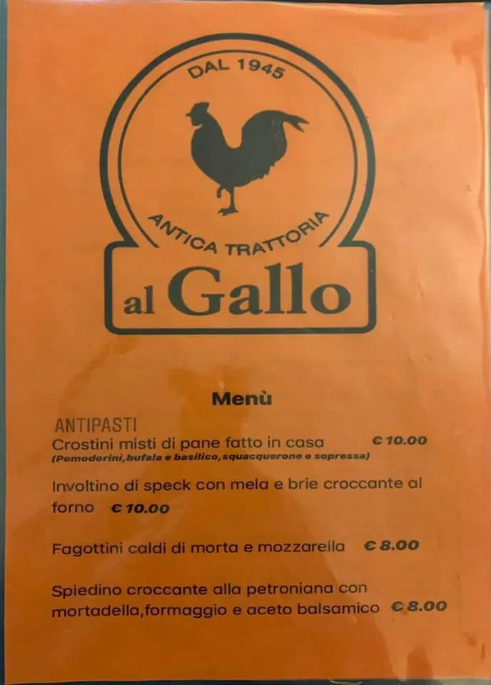 Menu_Trattoria Al Gallo ( trasferito al Ristorante al Ponte )_Padulle_image_4
