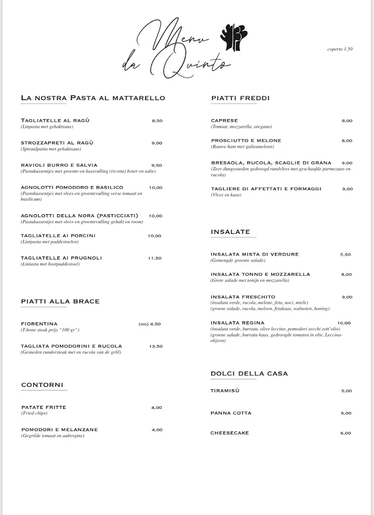 Menu_Ristorante Bar Pizzeria 
