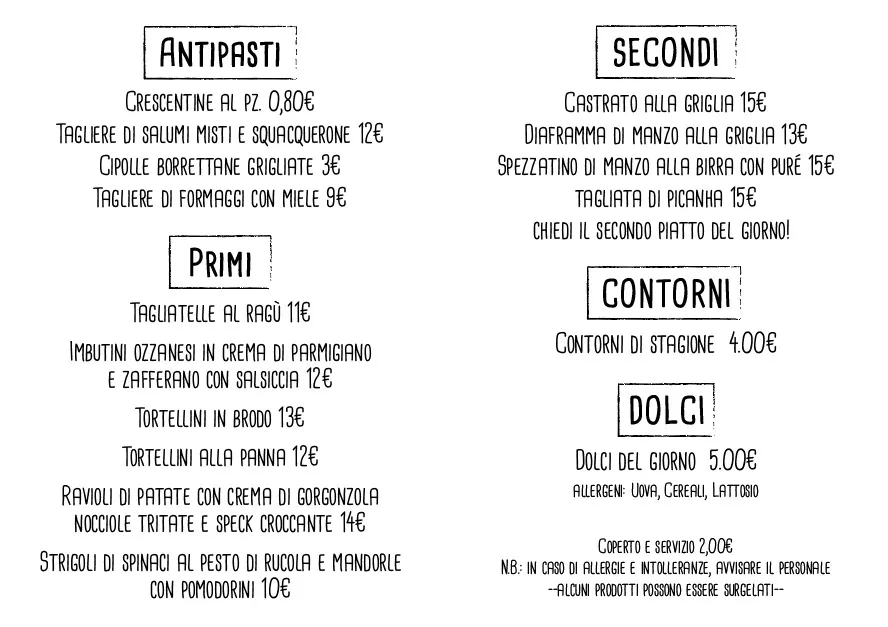 Menu_The Wizard Of Ozz_Ozzano dell'Emilia_image_1