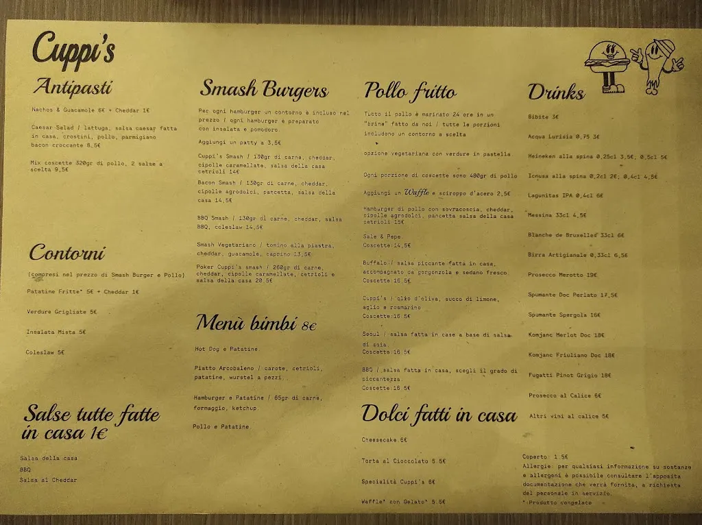 Menu_Cuppi's_Ozzano dell'Emilia_image_1
