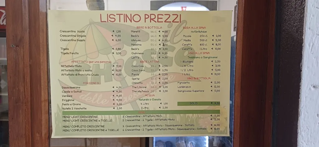 Menu_Il Chiosco delle Crescentine_Ozzano dell'Emilia_immagine_1