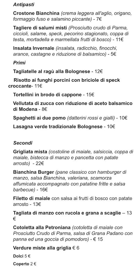 Menu_La Bianchina da Amelia_Ozzano dell'Emilia_image_4