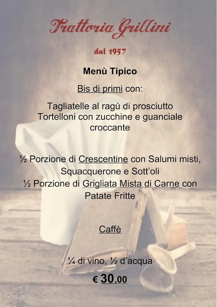 Menu_Trattoria Grillini_Pianoro_image_1