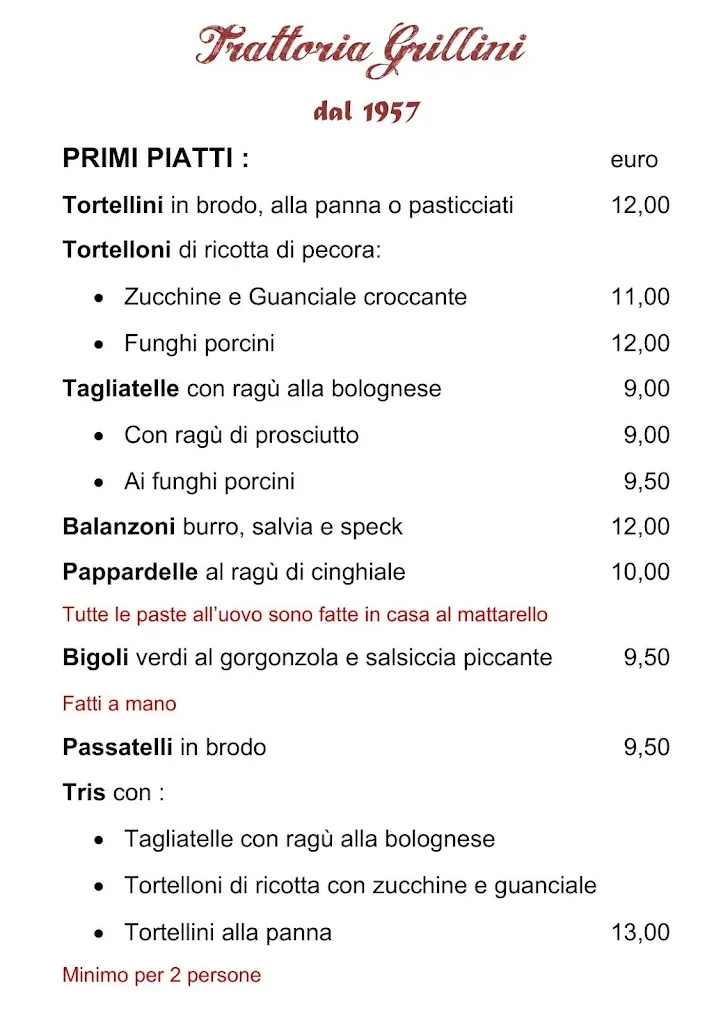 Menu_Trattoria Grillini_Pianoro_image_4
